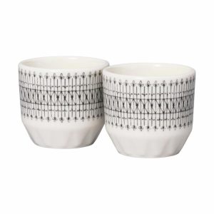 Emilia Egg Cup 4 Cl 2-Pack | Tableware Egg Cups Bowls & Serving Dishes black-white