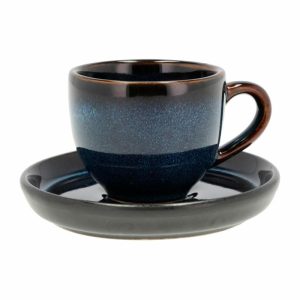 Espresso Cup With Saucer 7 Cl | Tableware Espresso Cups Cups & Mugs Dark blue-black