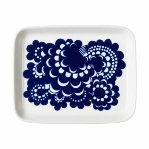 Esteri Plate 15X19 Cm | Tableware Serving Platters & Dishes Bowls & Serving Dishes Blue-white