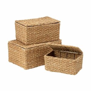 Esther Storage Box With Lid 3 Pieces | Home Accessories Storage Baskets Home Accessories Home Accessories