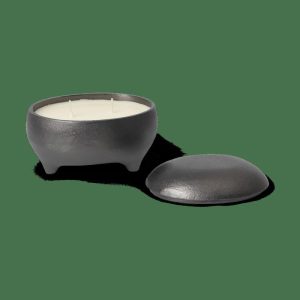 Evoke Twin Candle In Jar | Home Accessories Candles Candle Holders Blackened Aluminium