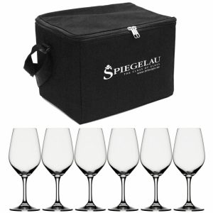 Expert Wine Glass Bag Black Incl 6 Wine Glasses | Tableware Wine Glasses Glasses clear