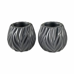 Flame Tealight Holder 2-Pack | Home Accessories Tea Light Holders, Lanterns & Candle Dishes Candle Holders black