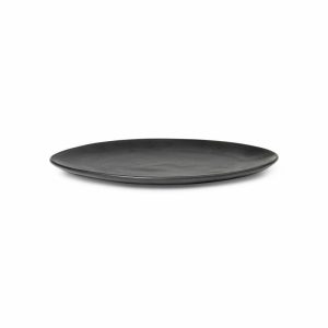 Flow Plate 22 Cm | Tableware Small Plates & Side Plates Dinner Plates black