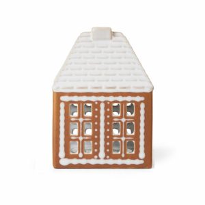 Gingerbread Candle Holder Small 11 Cm | Home Accessories Tea Light Holders, Lanterns & Candle Dishes Candle Holders Brown