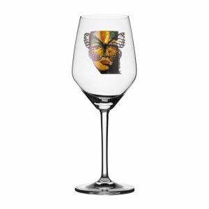 Golden Butterfly Rosé Glass 40 Cl | Tableware Wine Glasses Glasses clear