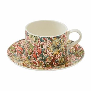 Golden Lily Teacup With Saucer 28 Cl | Tableware Teacups Cups & Mugs Multi