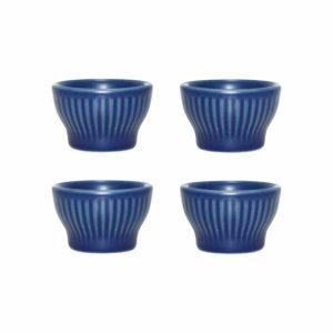 Groovy Egg Cup 4-Pack | Tableware Egg Cups Bowls & Serving Dishes Blue stoneware