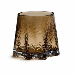 Gry Candle Lantern Ø17 Cm | Home Accessories Tea Light Holders, Lanterns & Candle Dishes Candle Holders Cognac