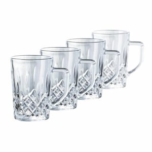 Harvey Coffee Glass With Handle 27,5 Cl 4-Pack | Tableware Drinking Glasses & Tumblers Drinking Glasses & Tumblers clear