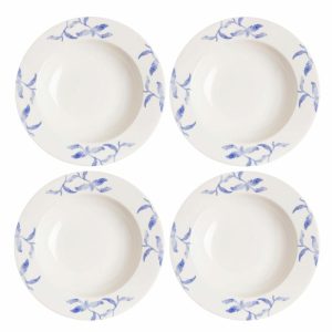 Havspil Deep Plate 23 Cm 4-Pack | Tableware Deep Plates Deep Plates Blue-white