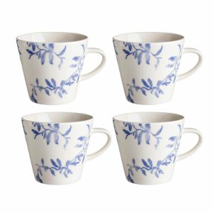 Havspil Mug 30 Cl 4-Pack | Tableware Coffee Cups Coffee Cups Blue-white