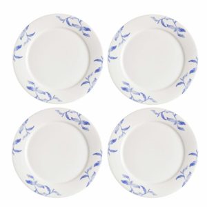 Havspil Side Plate 21 Cm 4-Pack | Tableware Small Plates & Side Plates Plates Blue-white