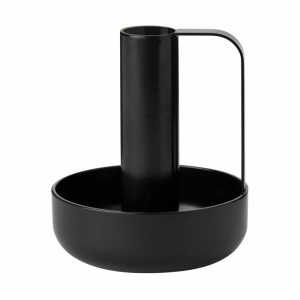 Ida Candle Holder 10 Cm | Home Accessories Candle Holders Candle Holders black