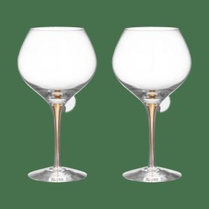 Intermezzo Bouquet Wine Glass 70 Cl 2-Pack | Tableware Wine Glasses Glasses Gold