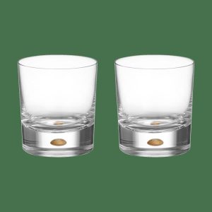 Intermezzo Old Fashioned 25 Cl 2-Pack | Tableware Whiskey & Cognac Glasses Glasses Gold