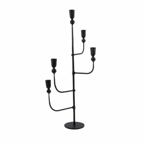 Ira Candle Sticks 61 Cm | Home Accessories Candle Holders Candle Holders black