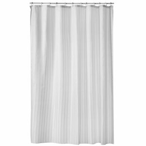 Jacquard Shower Curtain White | Home Accessories Shower Curtains Bathroom Accessories Home Accessories