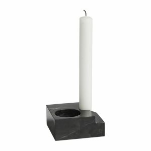 Jeu De Dés 3 Candle Holder Marble | Home Accessories Candle Holders Candle Holders black