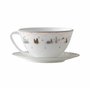 Julemorgen Story Teacup With Saucer | Tableware Teacups Cups & Mugs Tableware