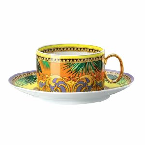 Jungle Animalier Cup With Saucer | Tableware Coffee Cups Coffee Cups Coffee Cups