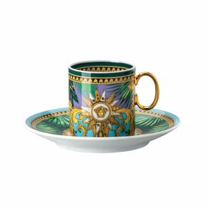 Jungle Animalier Espresso Cup With Saucer | Tableware Espresso Cups Cups & Mugs Espresso Cups