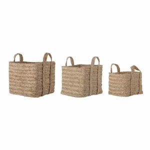 Kayes Basket 3-Pack | Home Accessories Storage Baskets Home Accessories Brown