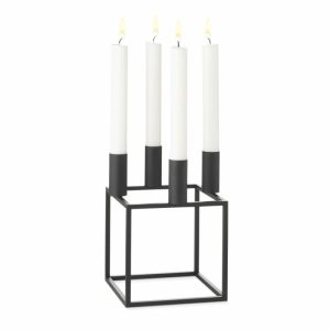 Kubus 4 Candle Holder | Home Accessories Candle Holders Candle Holders black