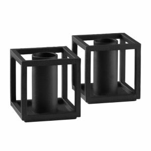 Kubus Micro Candle Holder 2-Pack | Home Accessories Candle Holders Candle Holders black