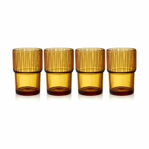 Kusintha Café Glass 38 Cl 4-Pack | Tableware Drinking Glasses & Tumblers Drinking Glasses & Tumblers Amber