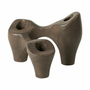 Laia Candlestick 16X14X12 Cm | Home Accessories Candle Holders Candle Holders Antique brown