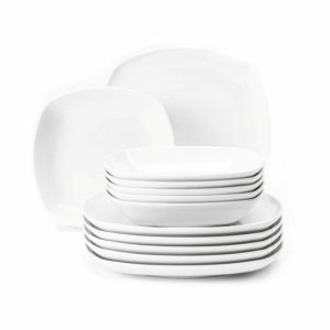 Lido Service Set Square 12 Pieces | Tableware Table Settings & Starter Sets Plates Table Settings & Starter Sets