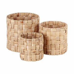 Lily Cylinder Panama Storage Baskets 3 Pieces | Home Accessories Storage Baskets Home Accessories Home Accessories