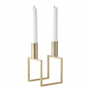 Line Candle Holder | Home Accessories Candle Holders Candle Holders brass