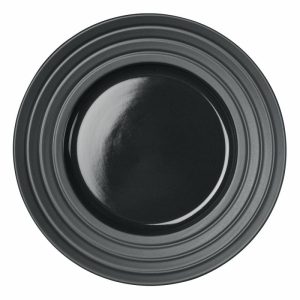 Lines Plate Ø27 Cm | Tableware Dinner Plates Dinner Plates Dark grey