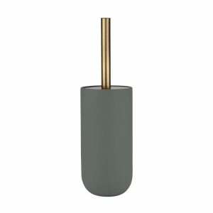 Lotus Ceramic Toilet Brush | Home Accessories Toilet Brushes Bathroom Accessories Frost green