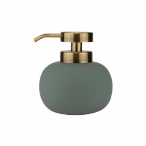 Lotus Soap Dispenser Low | Home Accessories Soap Dispensers & Dishes Bathroom Accessories Frost green