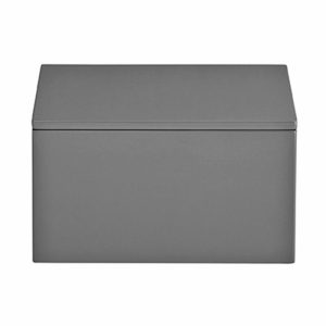 Lux Lacquered Storage Box 19X19X10.5 Cm | Home Accessories Boxes & Jars Boxes & Jars Anthracite