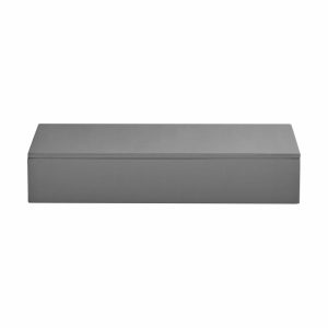 Lux Lacquered Storage Box 38X19X7 Cm | Home Accessories Boxes & Jars Boxes & Jars Anthracite