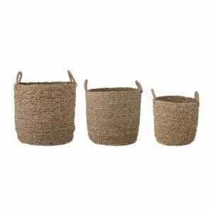 Maisie Basket 3-Pack | Home Accessories Storage Baskets Home Accessories Brown