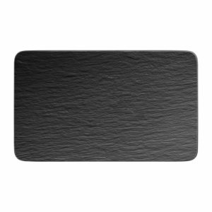 Manufacture Rock Plate 17X28 Cm | Tableware Dinner Plates Dinner Plates black