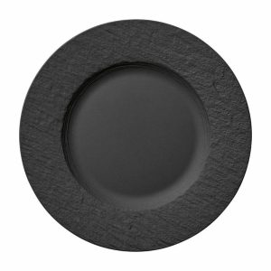 Manufacture Rock Plate Ø27 Cm | Tableware Dinner Plates Dinner Plates black