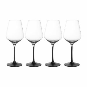 Manufacture Rock White Wine Glass 38 Cl 4-Pack | Tableware Wine Glasses Glasses Clear-black