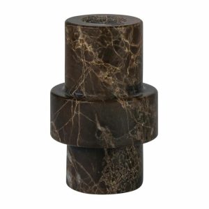 Marble Candle Holder 8.5 Cm | Home Accessories Candle Holders Candle Holders Brown