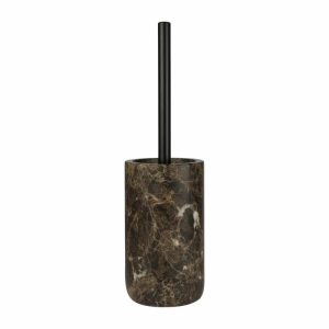 Marble Toilet Brush 36 Cm | Home Accessories Toilet Brushes Bathroom Accessories Brown