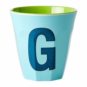 Melamin Cup Medium Letter -G 30 Cl | Tableware Plastic Cups Children's Tableware Mint