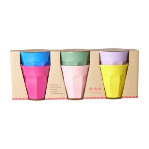 Melamine Cup Medium 6-Pack | Tableware Plastic Cups Children's Tableware Multicolor