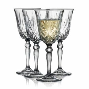 Melodia White Wine Glass 21 Cl 4-Pack | Tableware Wine Glasses Glasses Crystal