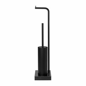 Modo Toilet Paper Holder And Toilet Brush | Home Accessories Toilet Brushes Bathroom Accessories black