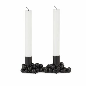 Molekyl Candlestick 2 | Home Accessories Candle Holders Candle Holders black